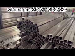 Nahtloses Rohr-Quadrat-Haarstrich SS304L SS321 SS310S SS beenden 4mm x 4mm 20mm x 20mm